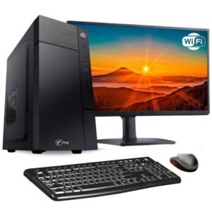 Computador Completo TOB Intel Core i5 com Wi-Fi SSD 240GB Memória 8GB Windows 10 Pro Trial, Teclado e Mouse, Monitor 19" Desktop