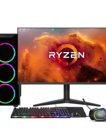 PC Gamer Completo AMD Ryzen 7 5700G, Gráficos Radeon VEGA 8, 16GB DDR4, SSD 512GB, Fonte 500W, Monitor 21.5 75Hz, 3green